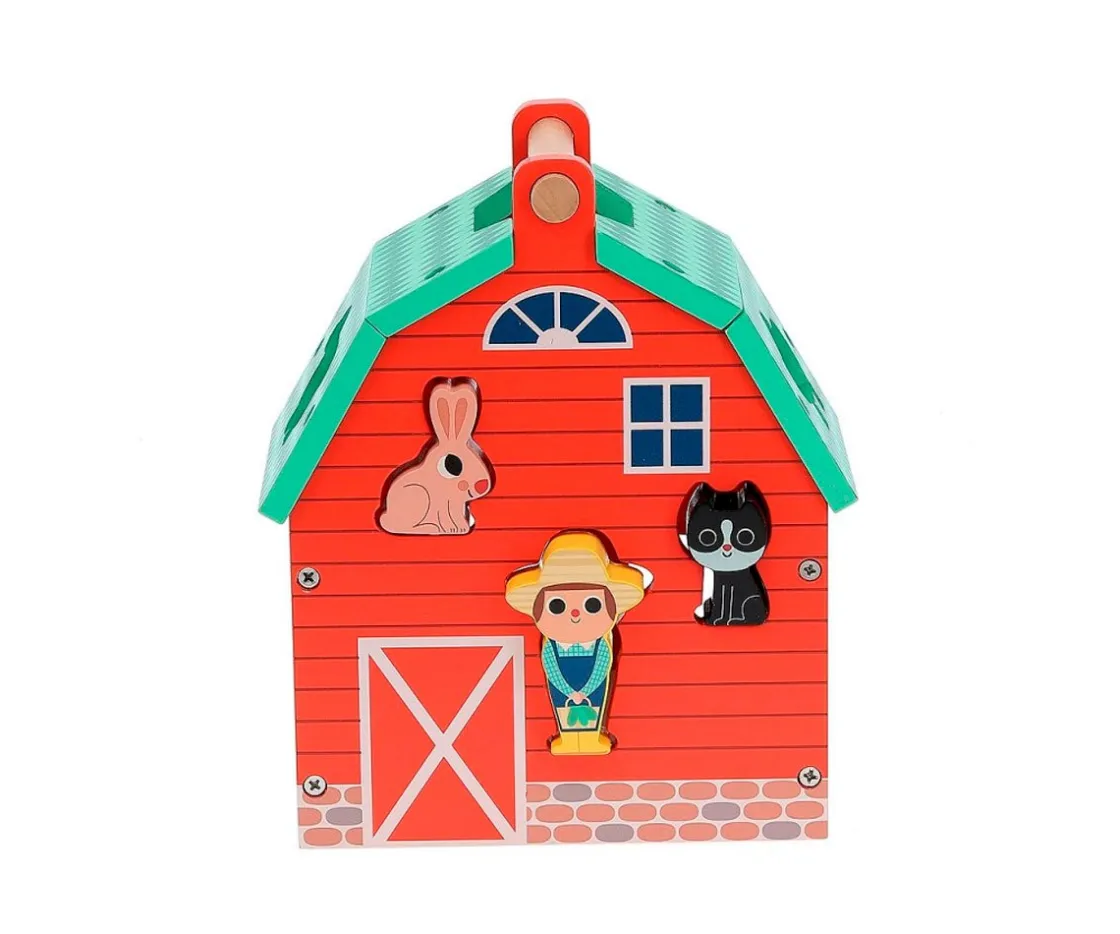 Vilac Granja con Piezas Encajables^Niños Juguetes Para Niños De 18 Meses