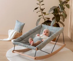 Nobodinoz Hamaca para Bebé Growing Green Funda White Gatsby