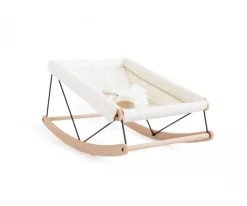 Nobodinoz Hamaca para Bebé Growing Green con Funda Leonie Latte^ Mobiliario Infantil