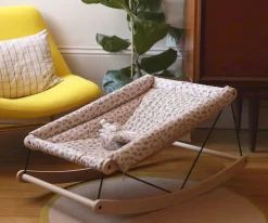 Nobodinoz Hamaca para Bebé Growing Green con Funda Leonie Latte^ Mobiliario Infantil