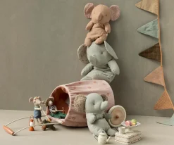 Maileg Hoguera Crudo^Niños Casa De Muñecas De Madera