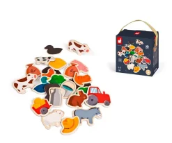 Niños Janod Imanes Animales de Granja 24 Piezas