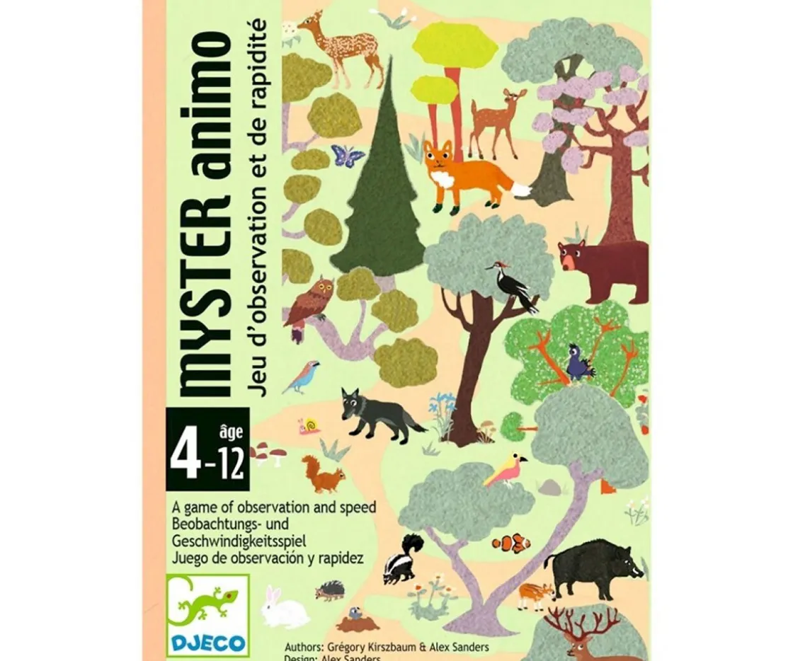 Niños Djeco Juego de Cartas Myster Animo