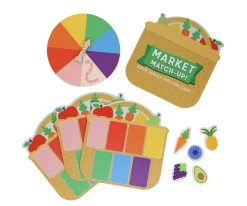 Niños Petit Collage Juego de Memoria el Mercado
