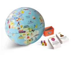 Niños Caly Juego de Mesa Stick'n Quiz + Globo Inflable Viajes