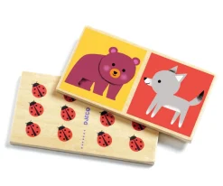 Niños Djeco Juegos Domino Wood