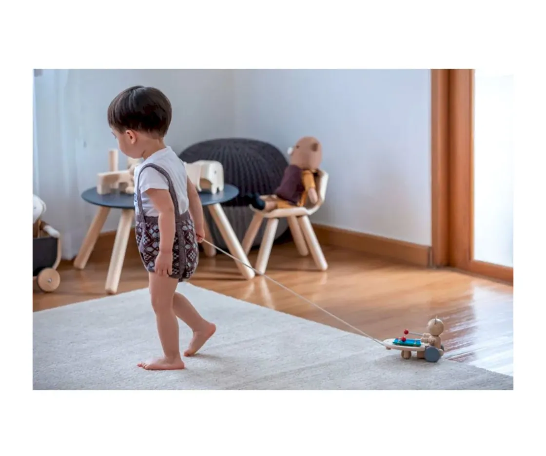 Plan Toys Juguete Arrastre Oso Musical^Niños Juguetes Para Niños De 18 Meses