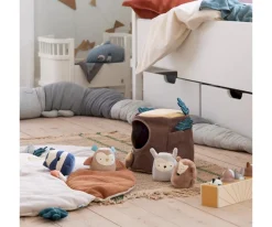 Niños Sebra Juguete Blandito Tronco de Árbol para Buscar y Esconderse