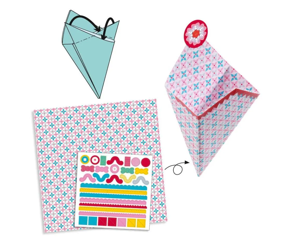 Niños Djeco Kirigami Pequeñas Cajitas