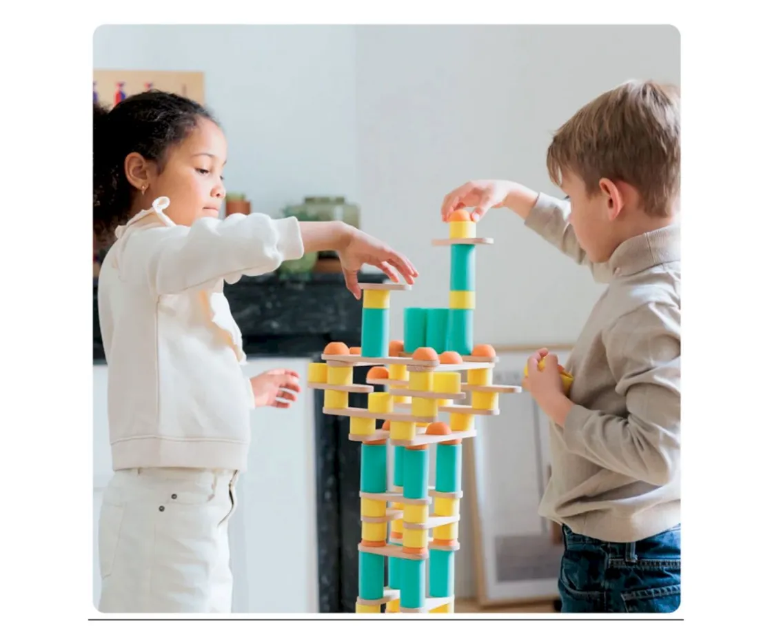 Niños Oppi Kit Construcción Stix 108 piezas