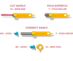 Niños Makedo Kit Invent 360 piezas