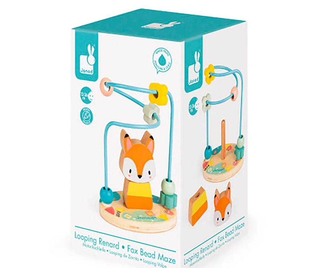 Niños Janod Laberinto Looping Zorrito Pure