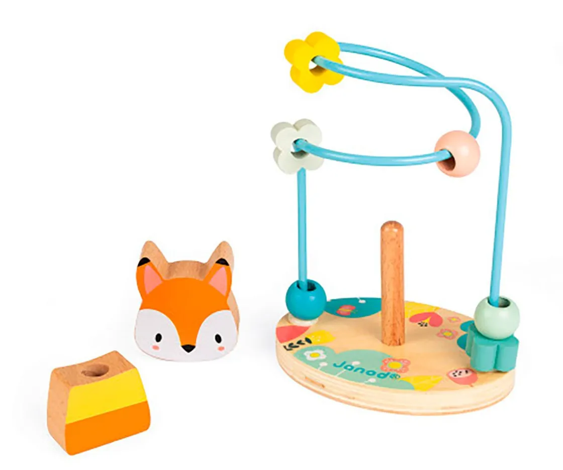 Niños Janod Laberinto Looping Zorrito Pure