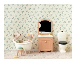 Maileg Lavabo Aparador con Espejo para Ratón Powder^Niños Casa De Muñecas De Madera