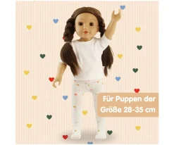 Heless Leotardos con Calcetines para Muñecas Herz Konfetti^Niños Accesorios Para Muñecas