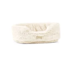 Minikane Les Minis Kanaï Perro de Peluche Suki con Collar y Cesta de Piel Sintética^Niños Peluches