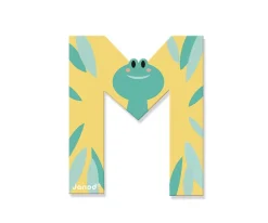 Janod Letra Madera Pure M Amarilla^ Decoración Pared Infantil