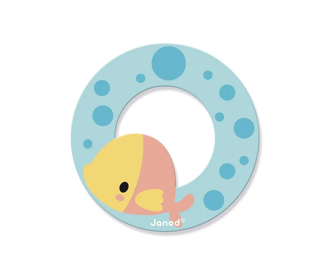 Janod Letra Madera Pure O Azul Claro^ Decoración Pared Infantil