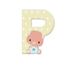 Janod Letra Madera Pure P^ Decoración Pared Infantil