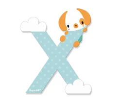 Janod Letra Madera Pure X^ Decoración Pared Infantil