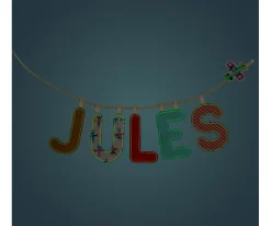 Lilliputiens Letra Tela Fosforescente L Roja^ Decoración Pared Infantil