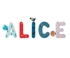 Lilliputiens Letra Tela T^ Decoración Pared Infantil