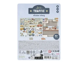 Little Dutch Libro de Pegatinas Reutilizables Jim y Vehículos^Niños Manualidades Para Niños