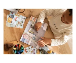 Little Dutch Libro de Pegatinas Reutilizables Jim y Vehículos^Niños Manualidades Para Niños