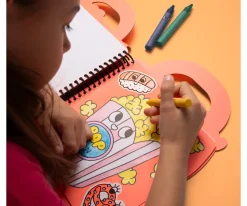 Niños Omy Libro con Pinturas y Pegatinas Yummy