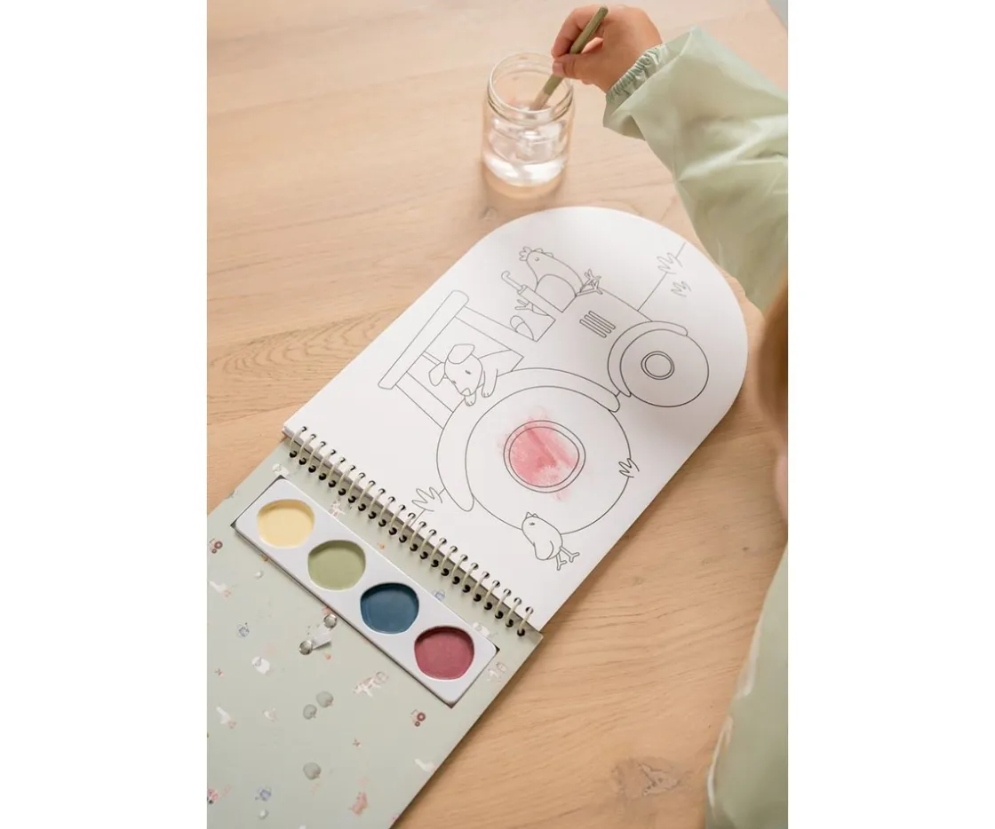 Little Dutch Libro para Colorear con Acuarelas Little Farm^Niños Manualidades Para Niños