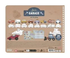 Niños Little Dutch Libro Recorta y Pinta Vehículos