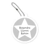 Tutete Llavero Redondo Mochila Gris Estrella^ Llaveros Personalizados