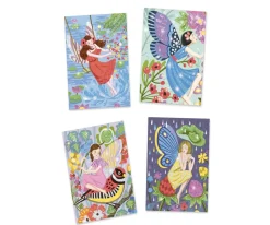 Niños Djeco Láminas Purpurina La Dulzura de Las Hadas