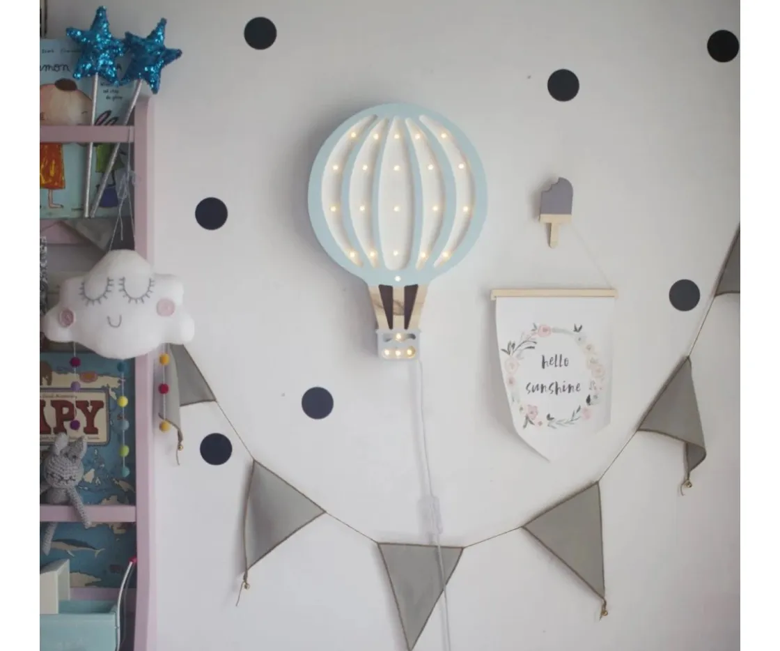 Little Lights Lámpara Air Balloon Azul Cielo^ Iluminación