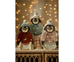 Little Lights Lámpara Baby Penguin Mini Pink^ Iluminación