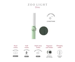 The Zoofamily Lámpara Infantil 3 en 1 Zoo Light Dino^ Iluminación