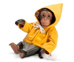 Niños Así Lola La Chimpancé Reborn con Trenca Mostaza