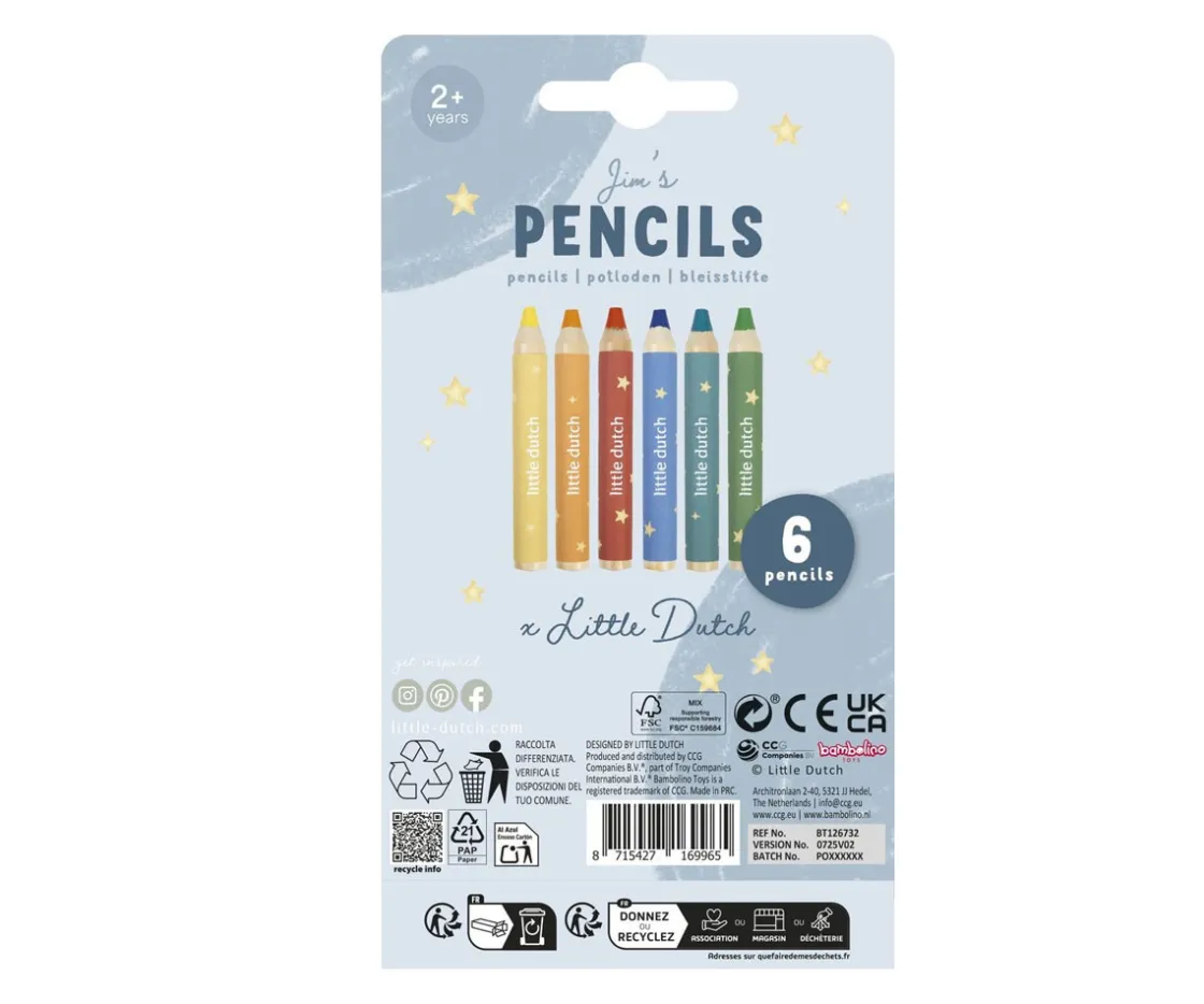 Little Dutch Lápices Gruesos Colores Jim