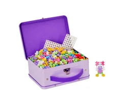 Niños Plus Plus Maletín Metálico Violeta Pastel 600 Piezas