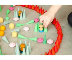 Niños Grapat Mandala Pequeños Conos Verdes