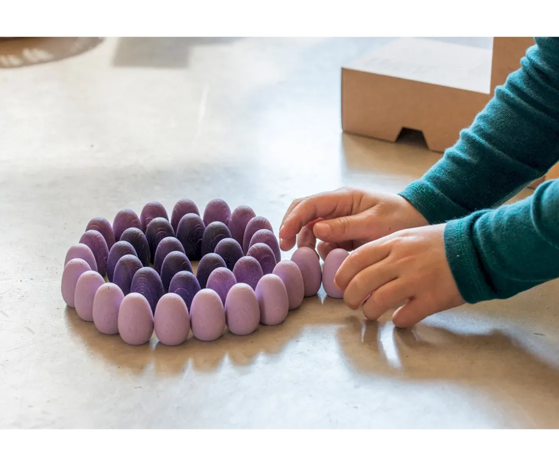 Niños Grapat Mandalas Huevos Pequeños Malva