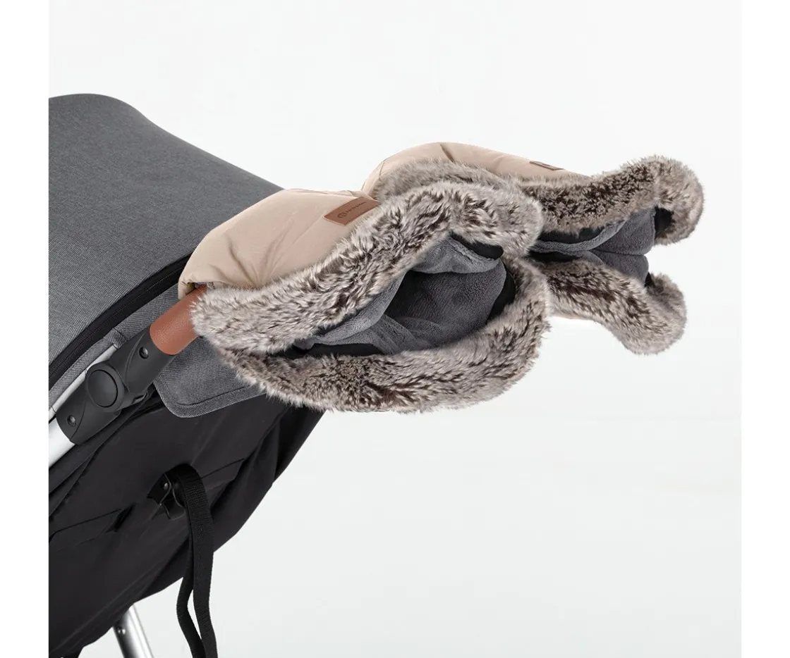 Petite&Mars Manoplas Térmicas Impermeables para Carrito Furry Rose Petal^Niños Accesorios Carrito Bebé