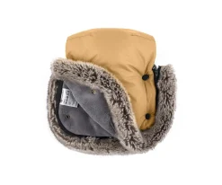 Petite&Mars Manoplas Térmicas Impermeables para Carrito Furry Caramel^Niños Accesorios Carrito Bebé