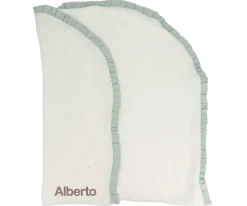 Cristina de Jos'h Manta Arrullo Rainbow Dots Verde Personalizable^Niños Mantas