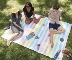 Dock & Bay Manta de Playa y Picnic Rainbow Pastel