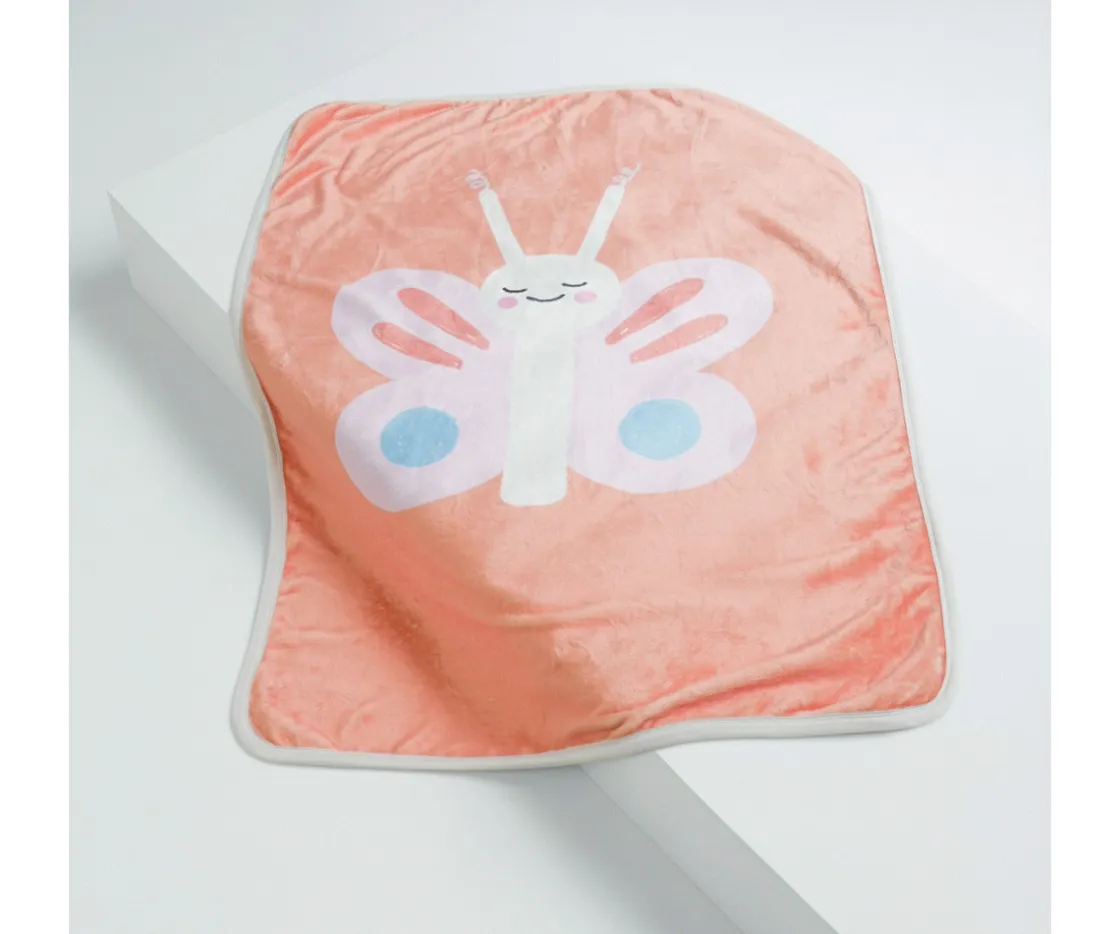 Niños Moñaditas Manta Super Suave Mariposa Personalizable