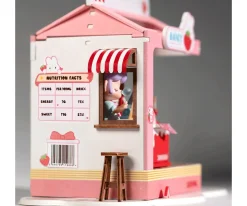 Niños Rolife Maqueta en Miniatura Strawberry Milk Box