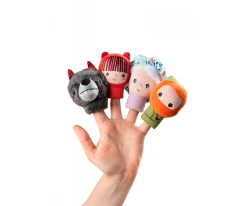 Niños Lilliputiens Marionetas de Dedo Caperucita Roja