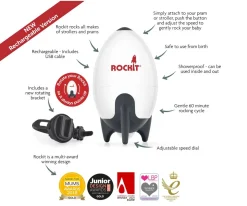 Niños Rockit Mecedor Carro Bebé Recargable