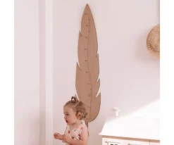 Walamami Medidor de Altura Pluma Nature^ Decoración Pared Infantil
